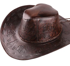 Leather hat