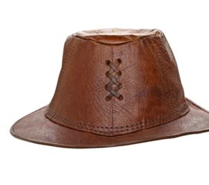 Leather hat
